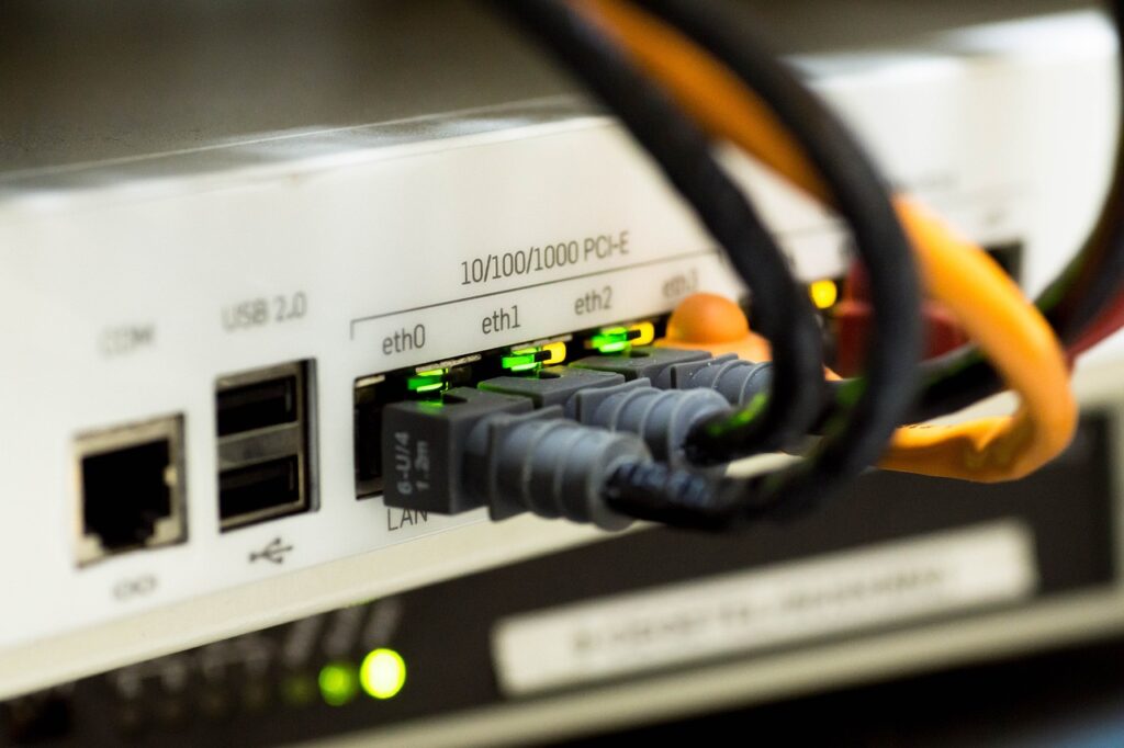 roteador e conexão de internet